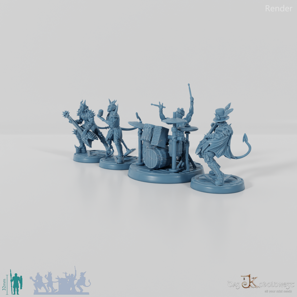 Unicorn Meat Pie - Tiefling Metal-Band