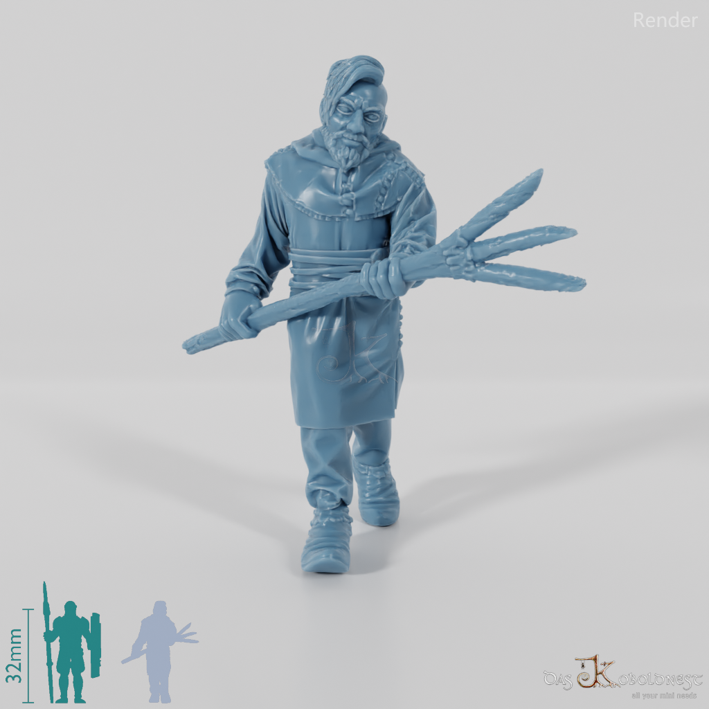 Nordischer Dorfbewohner, bewaffnet 2