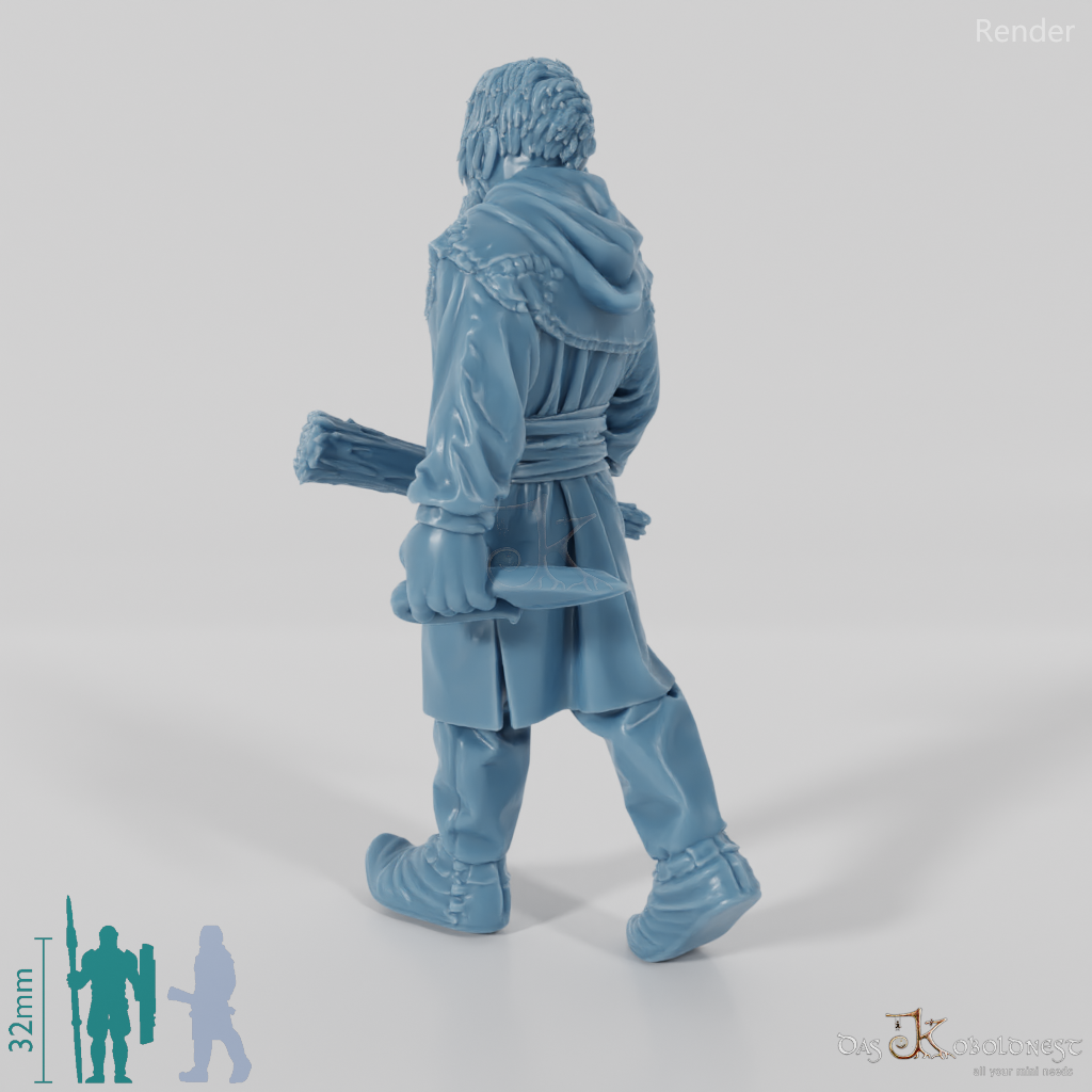 Nordischer Dorfbewohner, bewaffnet 1