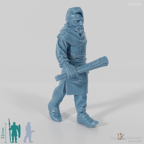 Nordischer Dorfbewohner, bewaffnet 1