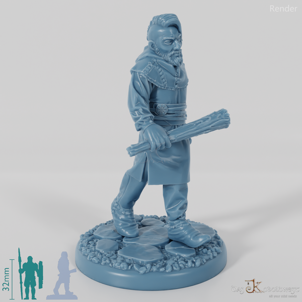 Nordischer Dorfbewohner, bewaffnet 1