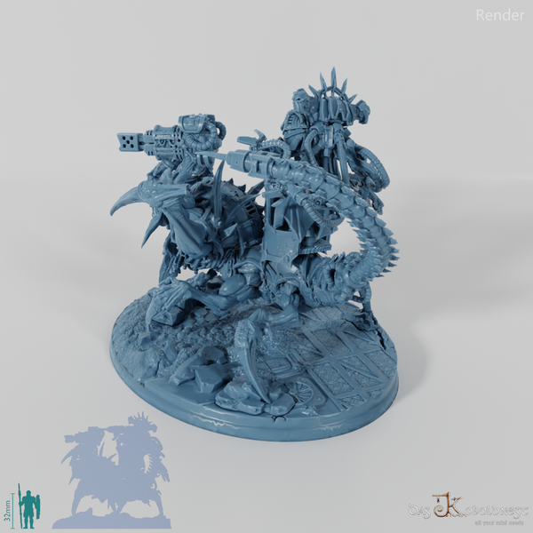 Void Blessed Soldiers - Void Blessed Father auf Mech mit Flammenwerfern