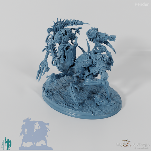 Void Blessed Soldiers - Void Blessed Father auf Mech mit Flammenwerfern