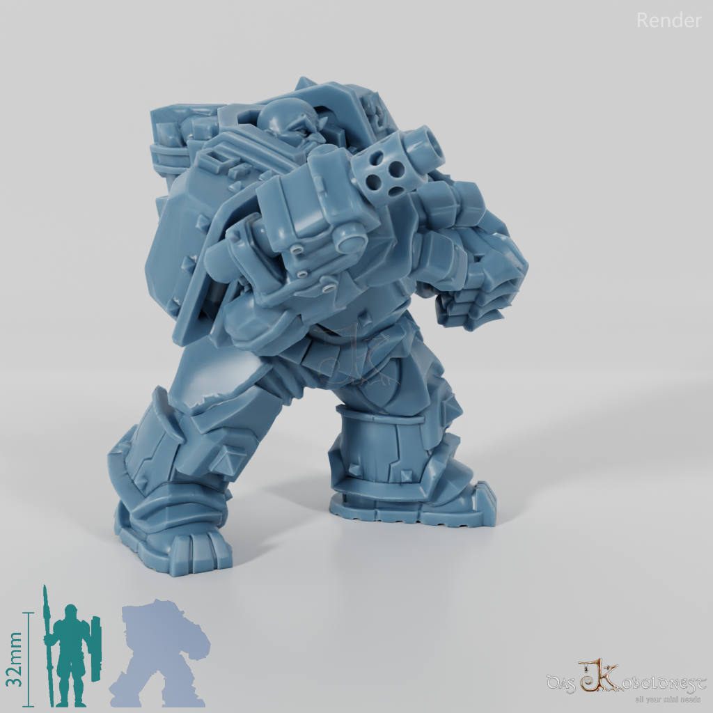 Khazaroth Empire - Iron Mole mit Kampfhandschuh und Pistole 02