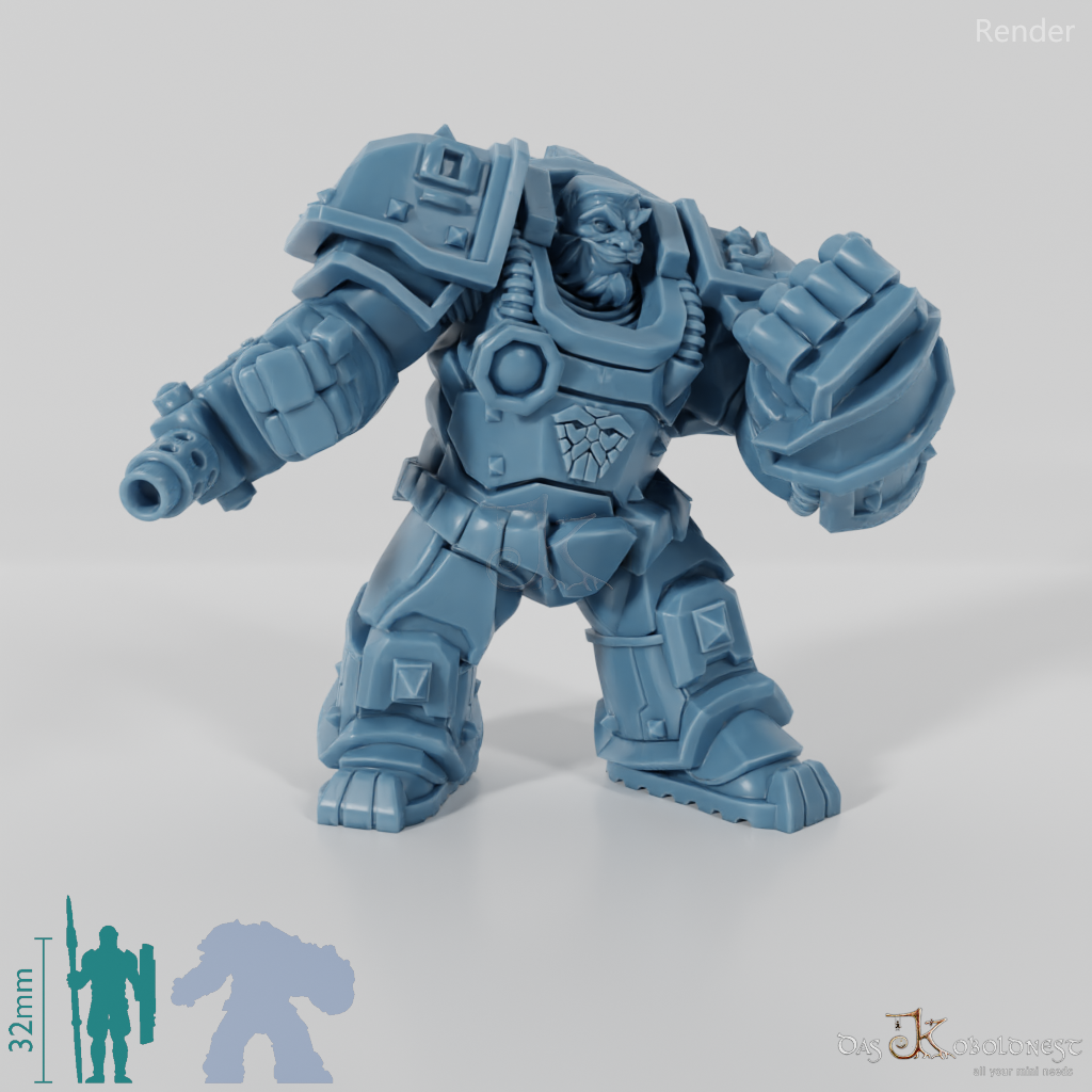 Khazaroth Empire - Iron Mole mit Kampfhandschuh und Pistole 07