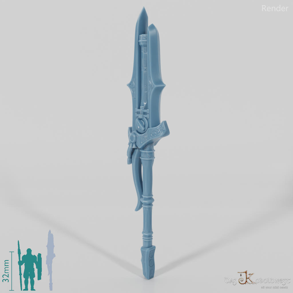 Valiant Hero - Weapon - Gunspear (ohne Hand)