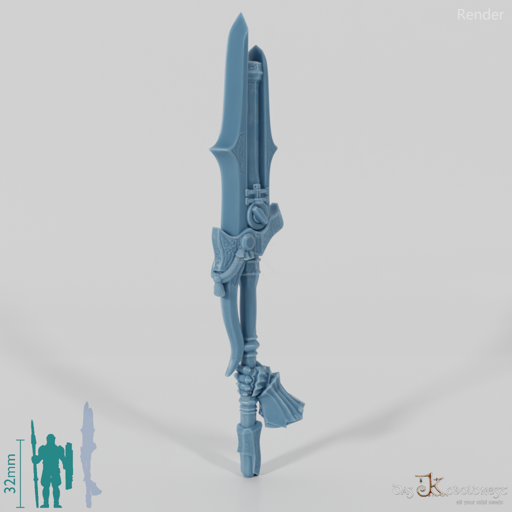 Valiant Hero - Weapon - Gunspear (abgewinkelte Hand 2)