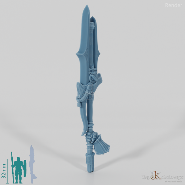 Valiant Hero - Weapon - Gunspear (abgewinkelte Hand 2)