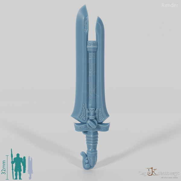 Valiant Hero - Weapon - Gunsword (ohne Hand)