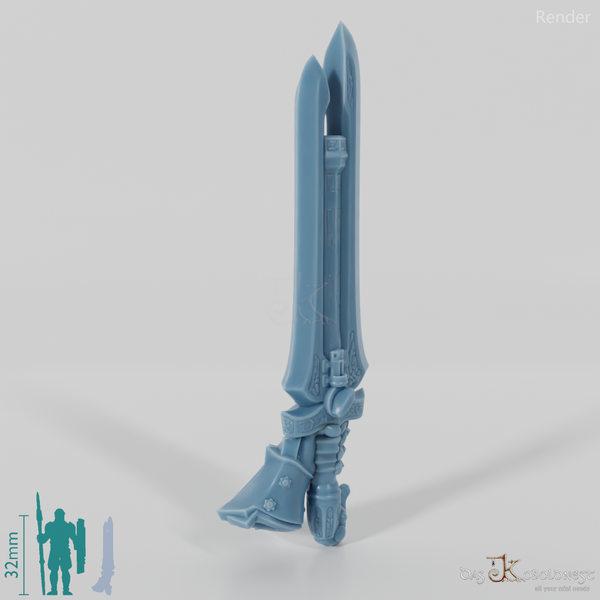 Valiant Hero - Weapon - Gunsword (abgewinkelte Hand)