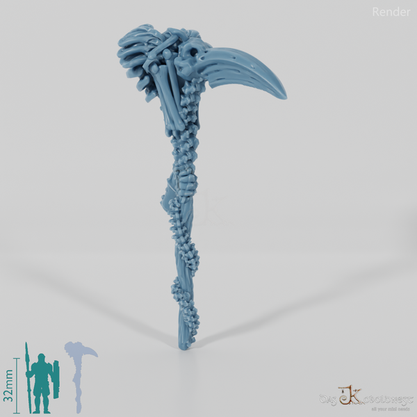 Vile Hero - Weapon - Scythe, Crow (abgewinkelte Hand)