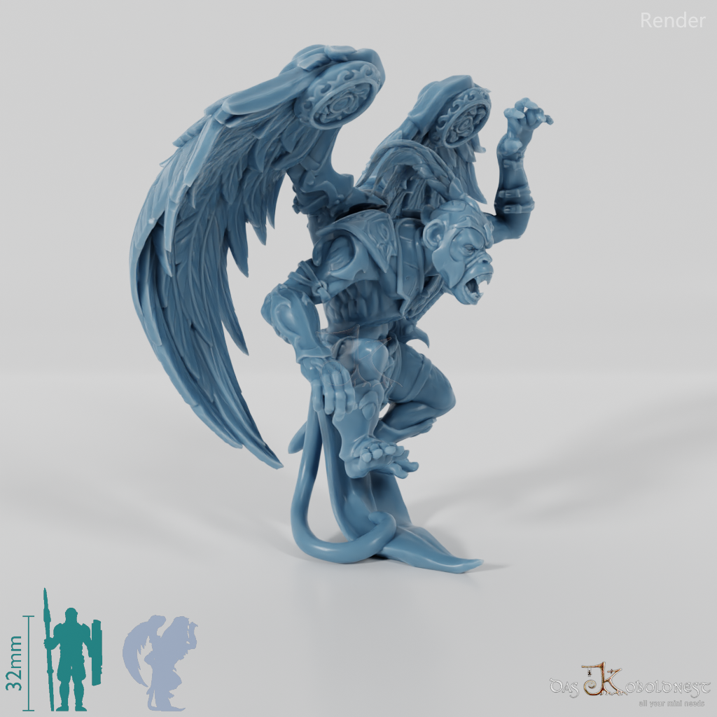 Geflügelter Affe 01