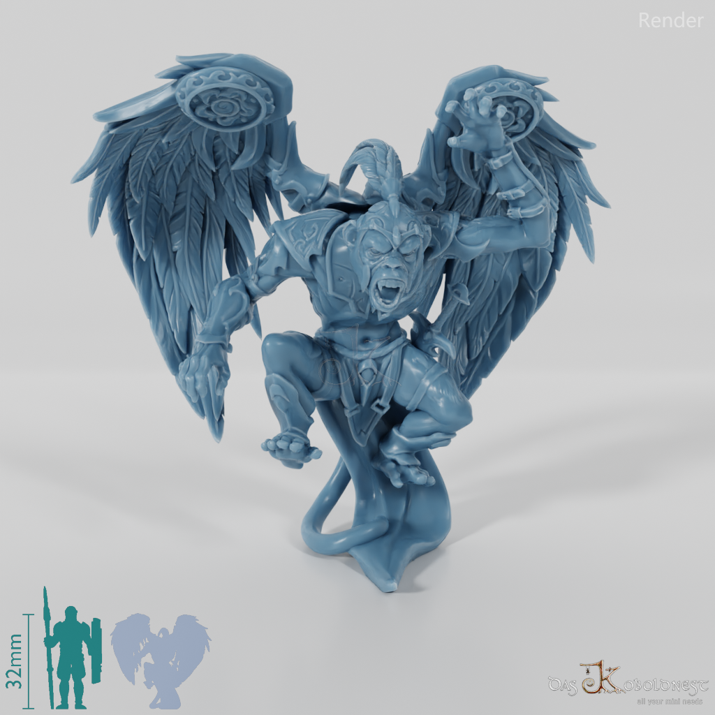 Geflügelter Affe 01