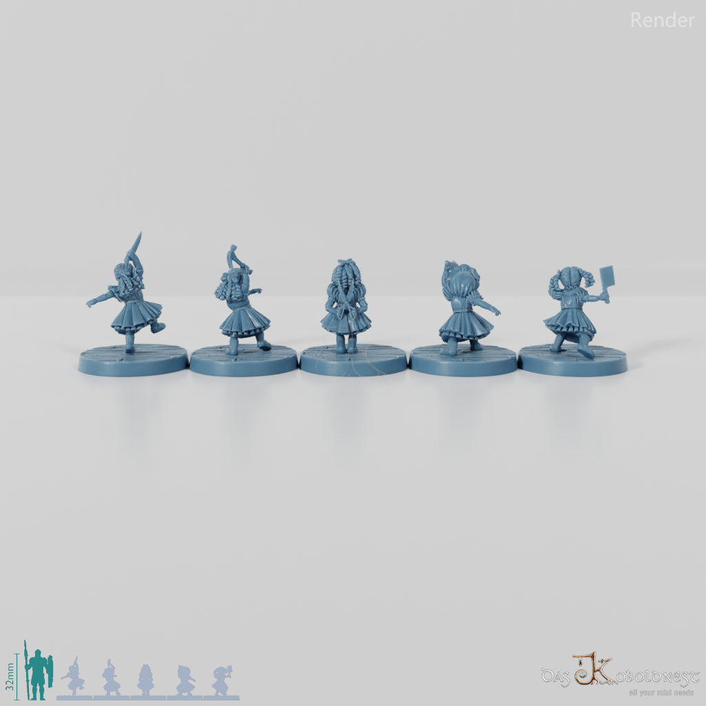 Animierte Spielzeugpuppen - Komplettset