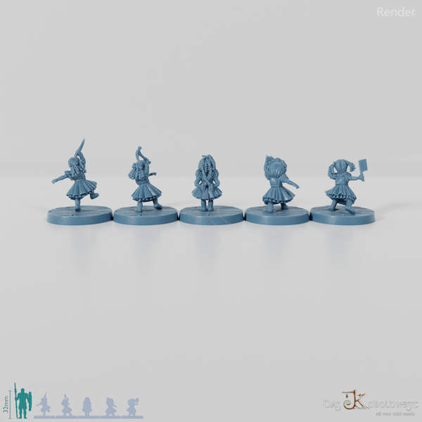 Animierte Spielzeugpuppen - Komplettset