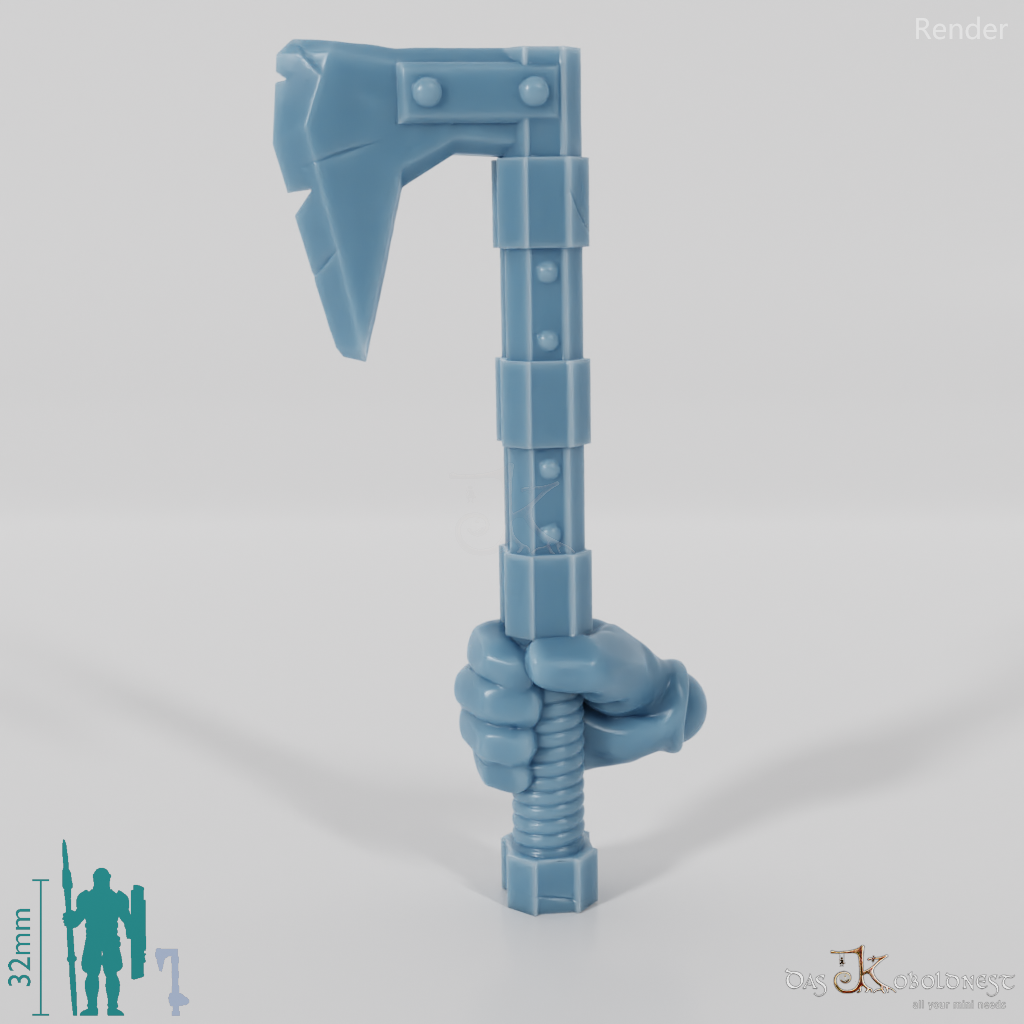 Zwergische Axt A mit Hand