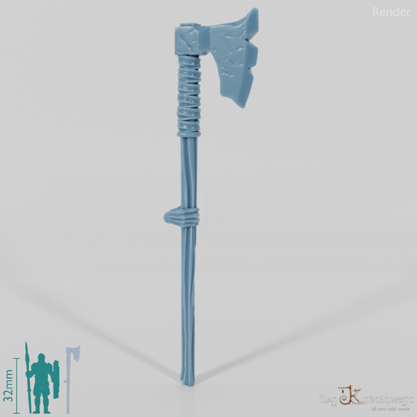 Geister-Axt B mit Hand