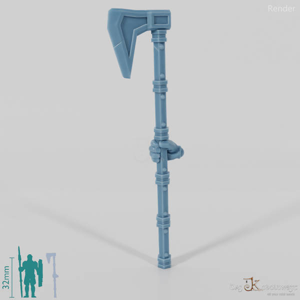 Zwergische Dänenaxt mit Hand