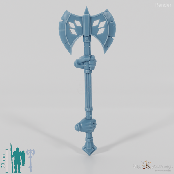 Zwergenstreitaxt (Schartig) - Zweihändig