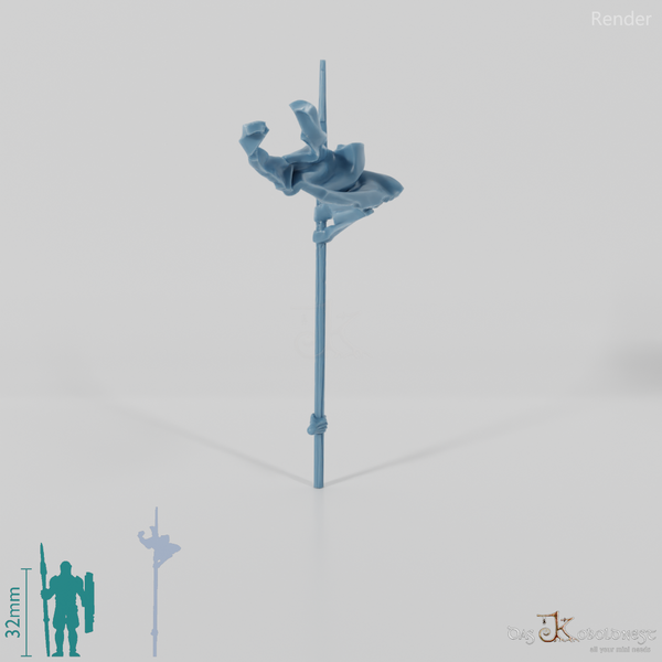 Geister-Banner A mit Hand