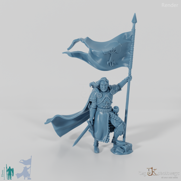 Barazan, Gonthanischer Heerführer mit Banner