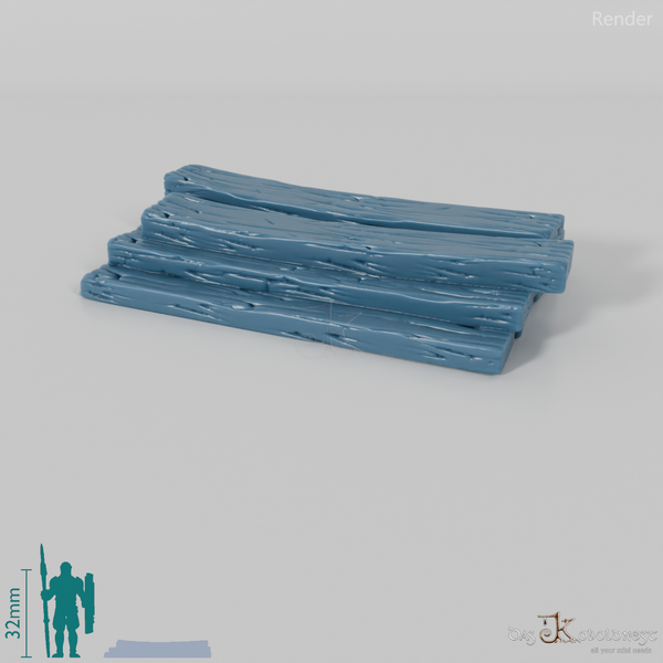 Bootsbauerei - Bretterstapel