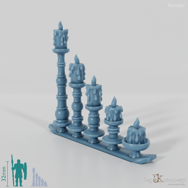 Kerze - Kerzenhalter (Dick)