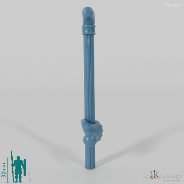 Halbling-Spazierstock mit Hand