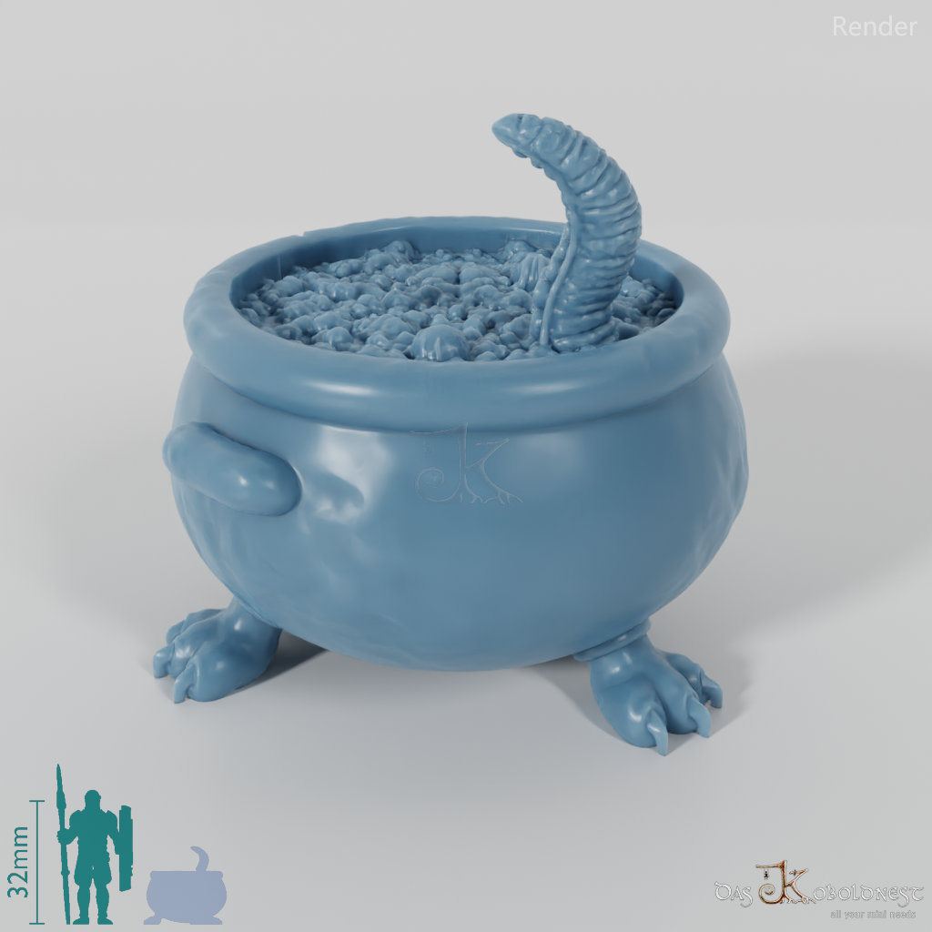 Kessel - Brodelnder Trankkessel