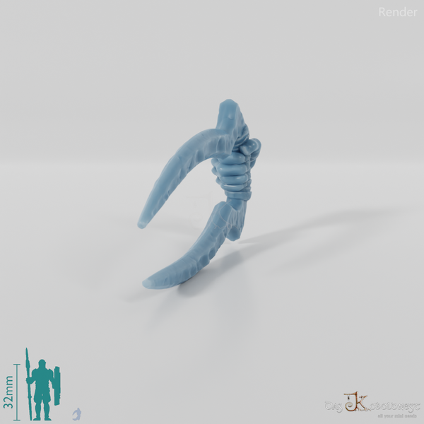 Ork-Klauenwaffe mit Hand