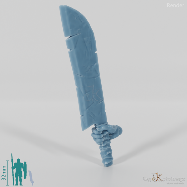 Ork-Schwert B mit Hand