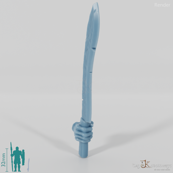 Ork-Schwert E mit Hand