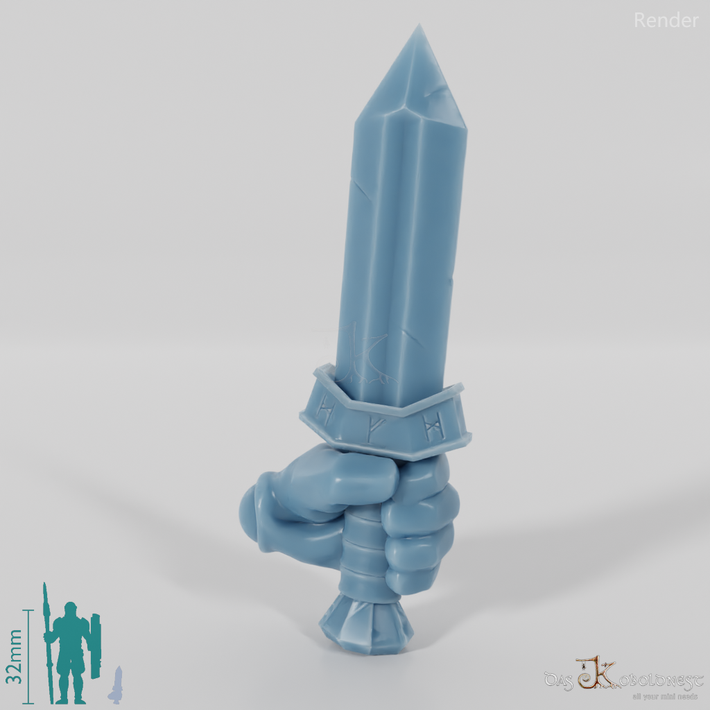 Zwergischer Dolch A mit Hand