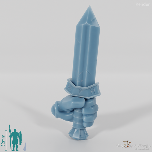 Zwergischer Dolch A mit Hand