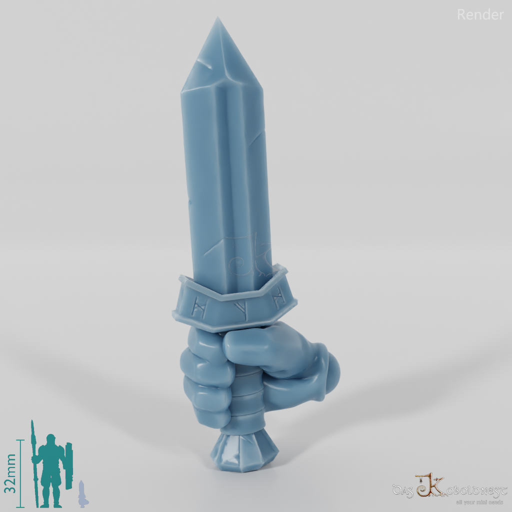 Zwergischer Dolch A mit Hand