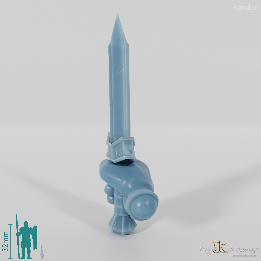 Zwergischer Dolch A mit Hand