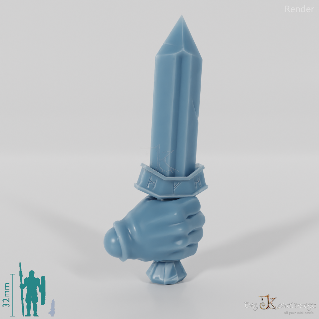 Zwergischer Dolch A mit Hand