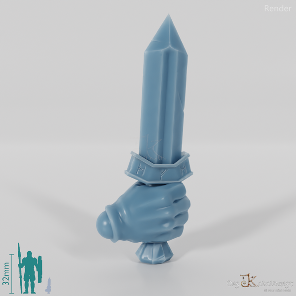 Zwergischer Dolch A mit Hand