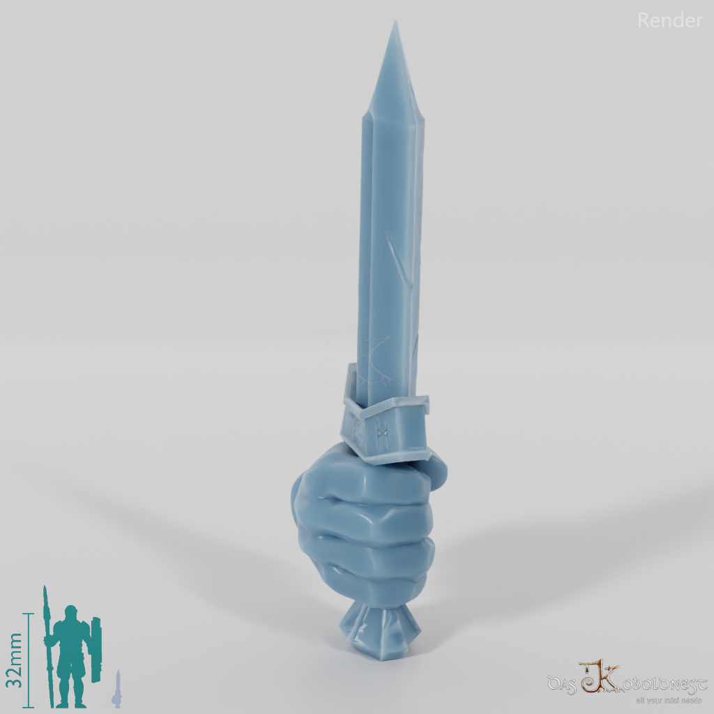 Zwergischer Dolch A mit Hand