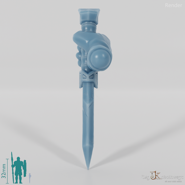 Zwergischer Dolch B mit Hand (Alternativpose)