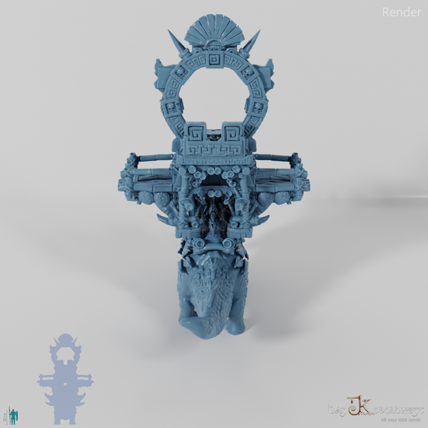 Triceratops mit Götterschrein