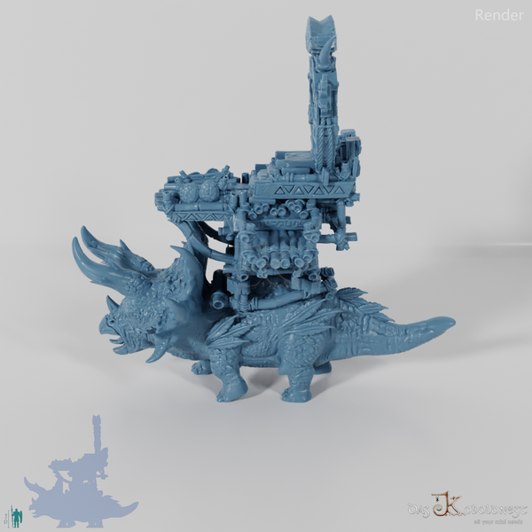 Triceratops mit Götterschrein