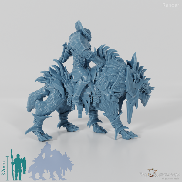 Ork - Ugmuz auf Reitwolf