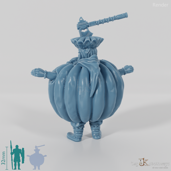 Gawli, Zwergen-Krieger in Riesenkürbis