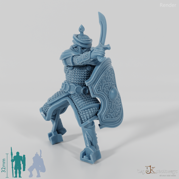 Ostmenschen-Kataphrakt B - Reitpose