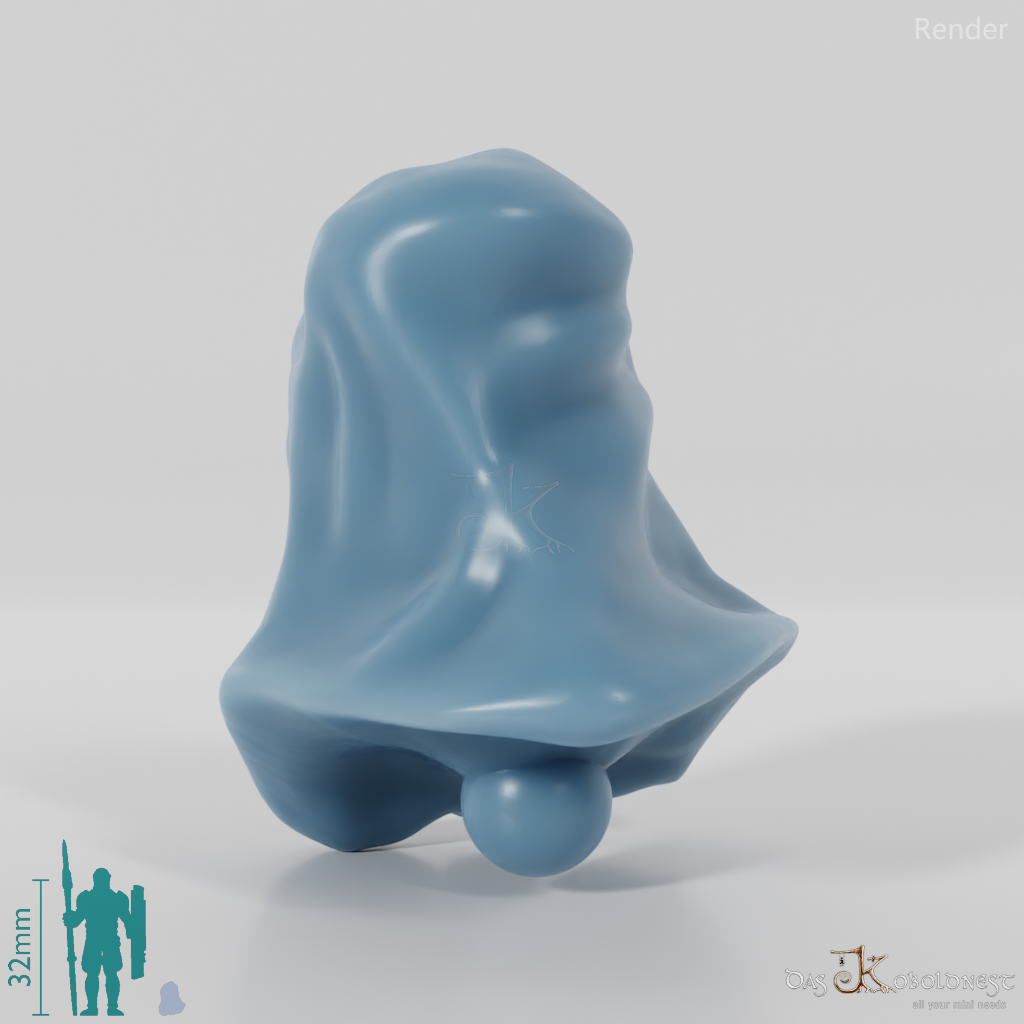 Elfenkopf - Weiblich A mit Maske und Kapuze