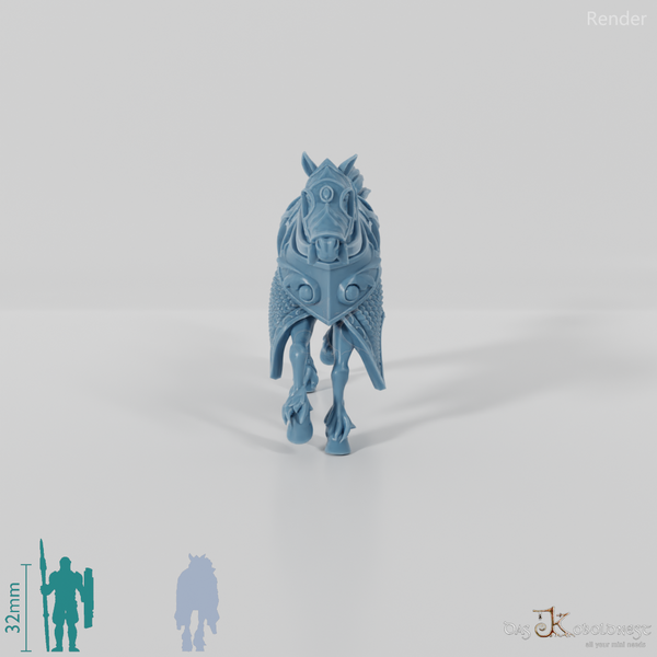 Pferd - Elfisches Schlachtross im Galopp