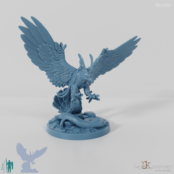 Raubvogel - Macha, Gesattelter Riesenfalke