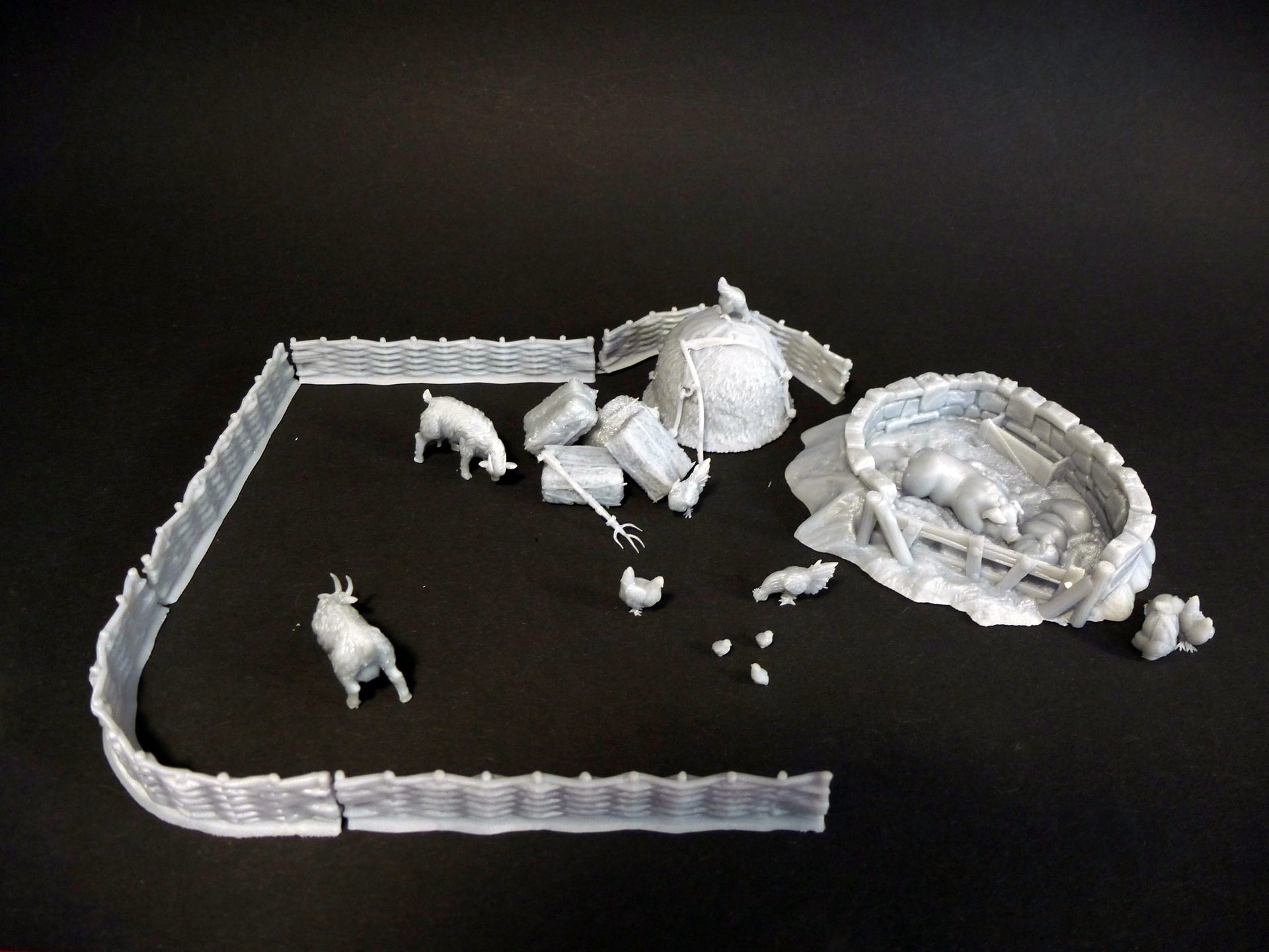 Dioramaset Halbling-Landidylle