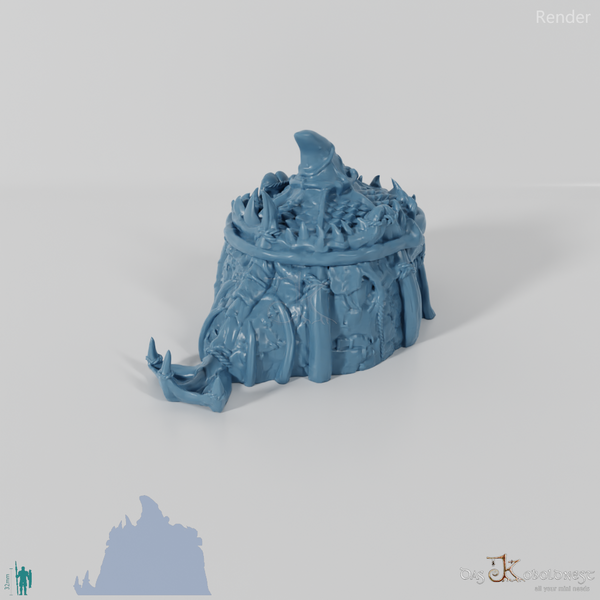 Hütte der Froststamm-Fischer